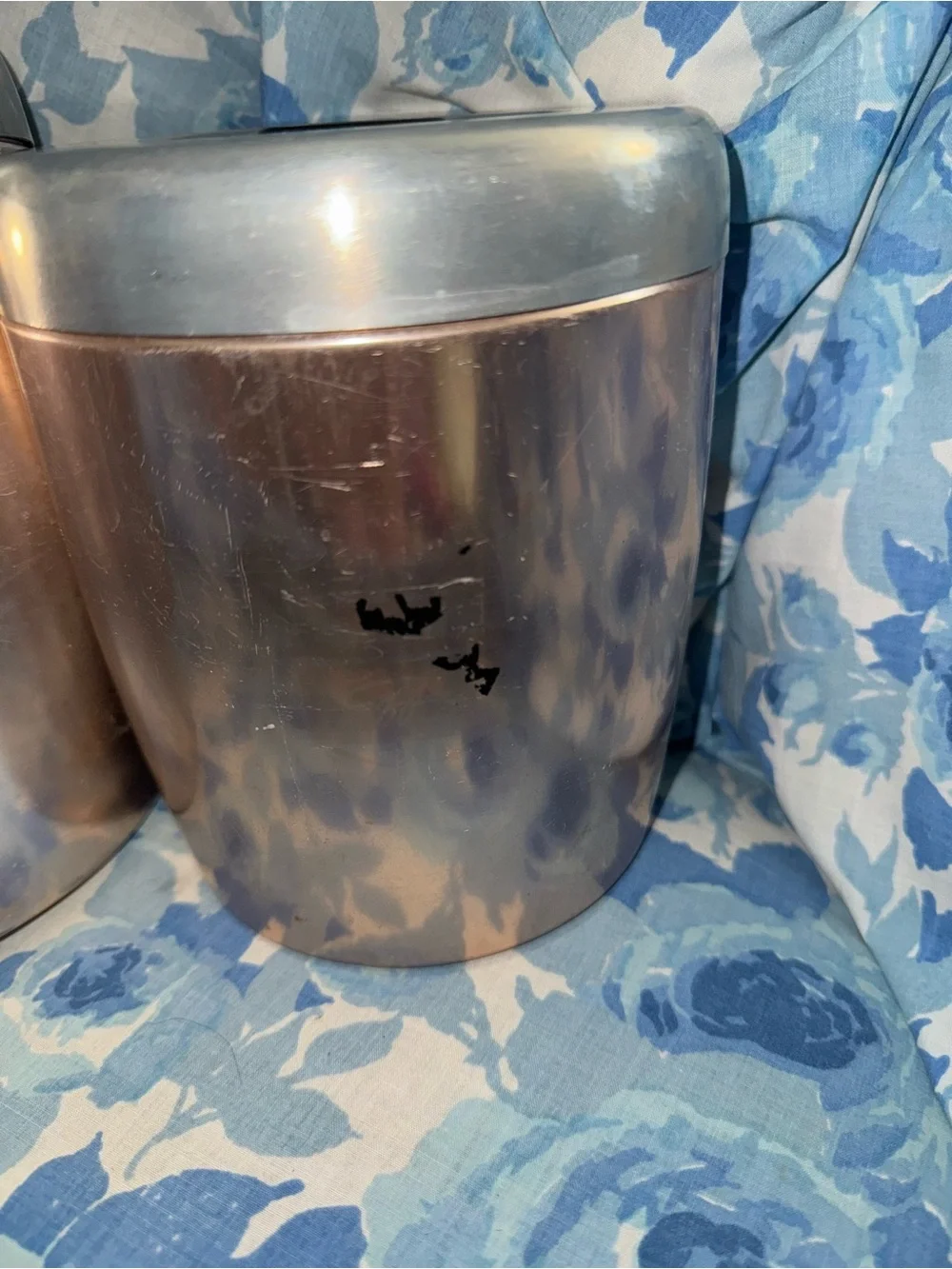 Vintage West Bend pink copper aluminum canister set